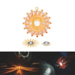 360-stopinjska polnilna opozorilna lučka za strbo